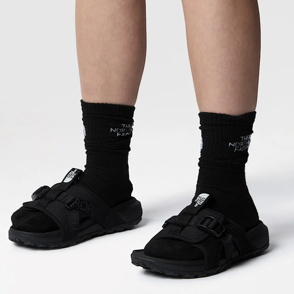 Fashion The North Face Explore Camp Slides Til Damer TNF Black-TNF Black