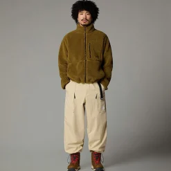 Cheap The North Face Extreme Pile Fleece Med Lynlås Til Herrer Moss Green-TNF Black