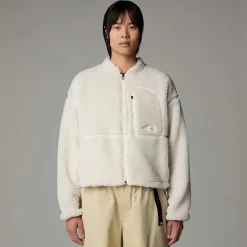 Best Sale The North Face Extreme Pile Fleece Med Lynlås Til Damer White Dune