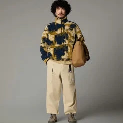 Clearance The North Face Extreme Pile Pullover Fleece Til Herrer Midnight Petrol TNF Bleach Dye Print-TNF Black