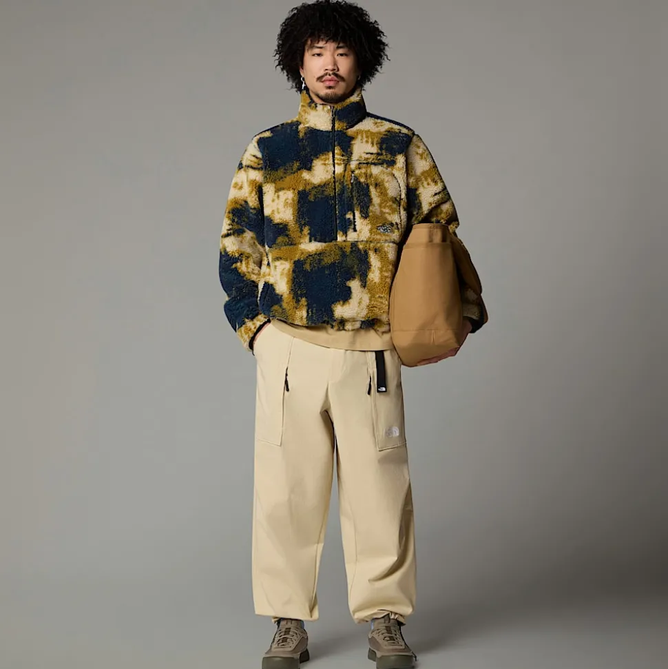 Clearance The North Face Extreme Pile Pullover Fleece Til Herrer Midnight Petrol TNF Bleach Dye Print-TNF Black