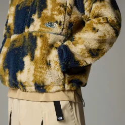 Clearance The North Face Extreme Pile Pullover Fleece Til Herrer Midnight Petrol TNF Bleach Dye Print-TNF Black