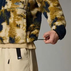 Clearance The North Face Extreme Pile Pullover Fleece Til Herrer Midnight Petrol TNF Bleach Dye Print-TNF Black