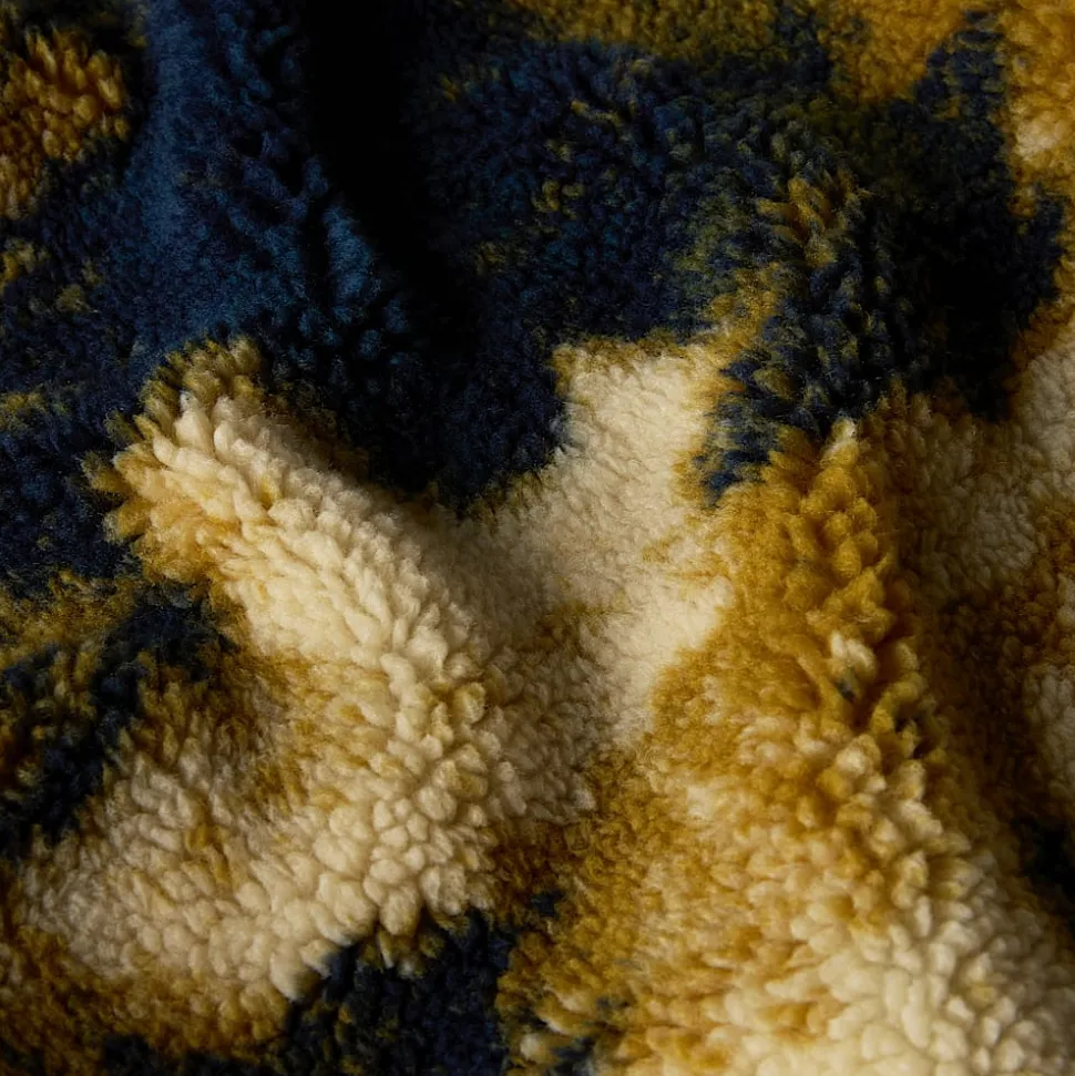 Clearance The North Face Extreme Pile Pullover Fleece Til Herrer Midnight Petrol TNF Bleach Dye Print-TNF Black