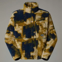 Clearance The North Face Extreme Pile Pullover Fleece Til Herrer Midnight Petrol TNF Bleach Dye Print-TNF Black