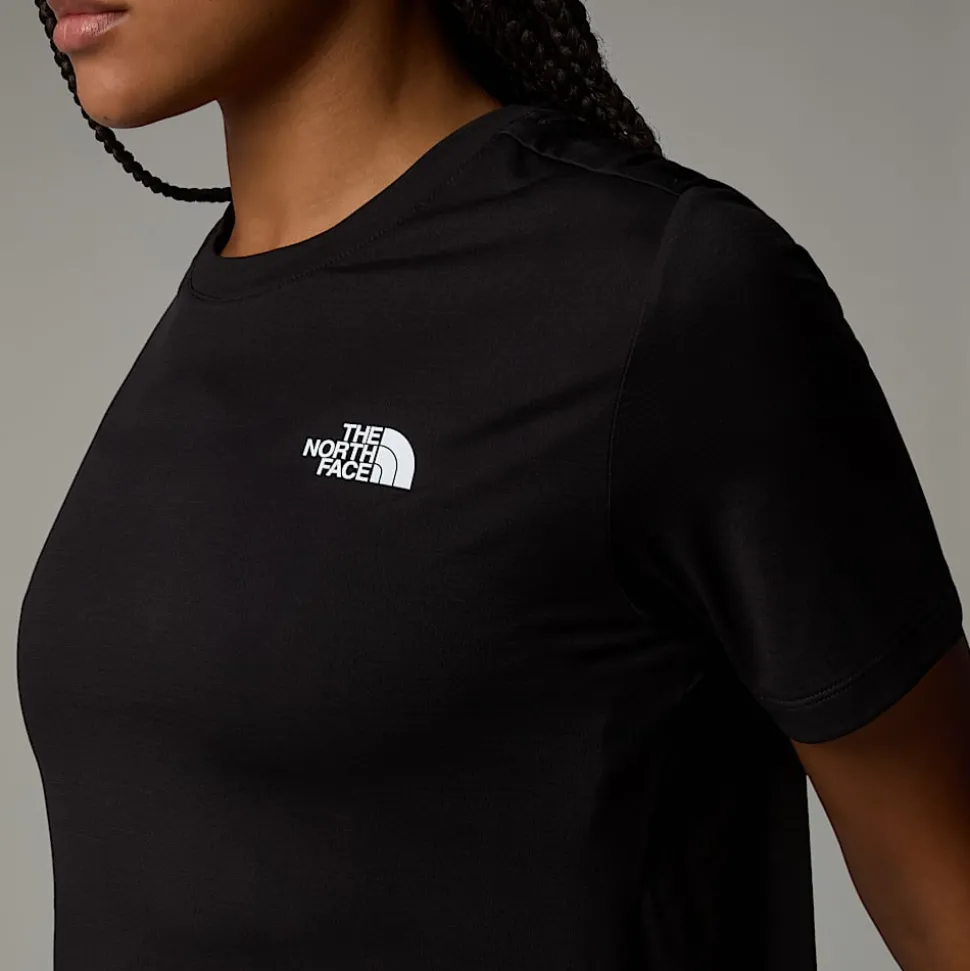 Cheap The North Face Flex Graphic T-shirt Til Damer TNF Black
