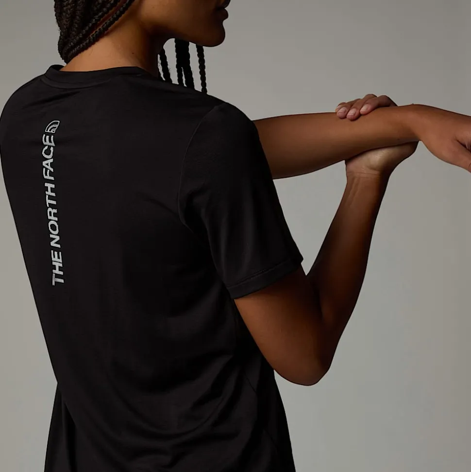 Cheap The North Face Flex Graphic T-shirt Til Damer TNF Black