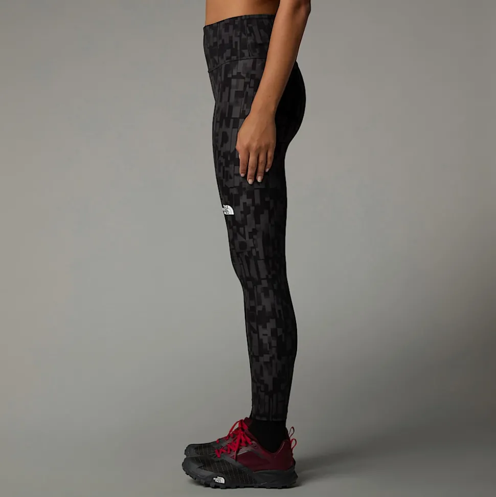 Sale The North Face Flex High Rise Leggings Med Print I Ankellængde Til Damer Asphalt Grey Patchwork Print