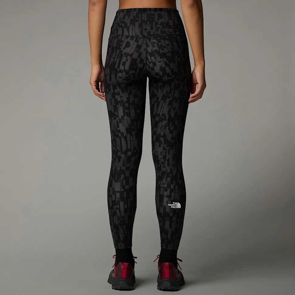 Sale The North Face Flex High Rise Leggings Med Print I Ankellængde Til Damer Asphalt Grey Patchwork Print