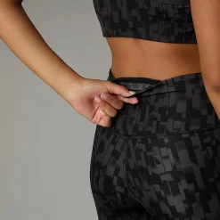 Sale The North Face Flex High Rise Leggings Med Print I Ankellængde Til Damer Asphalt Grey Patchwork Print