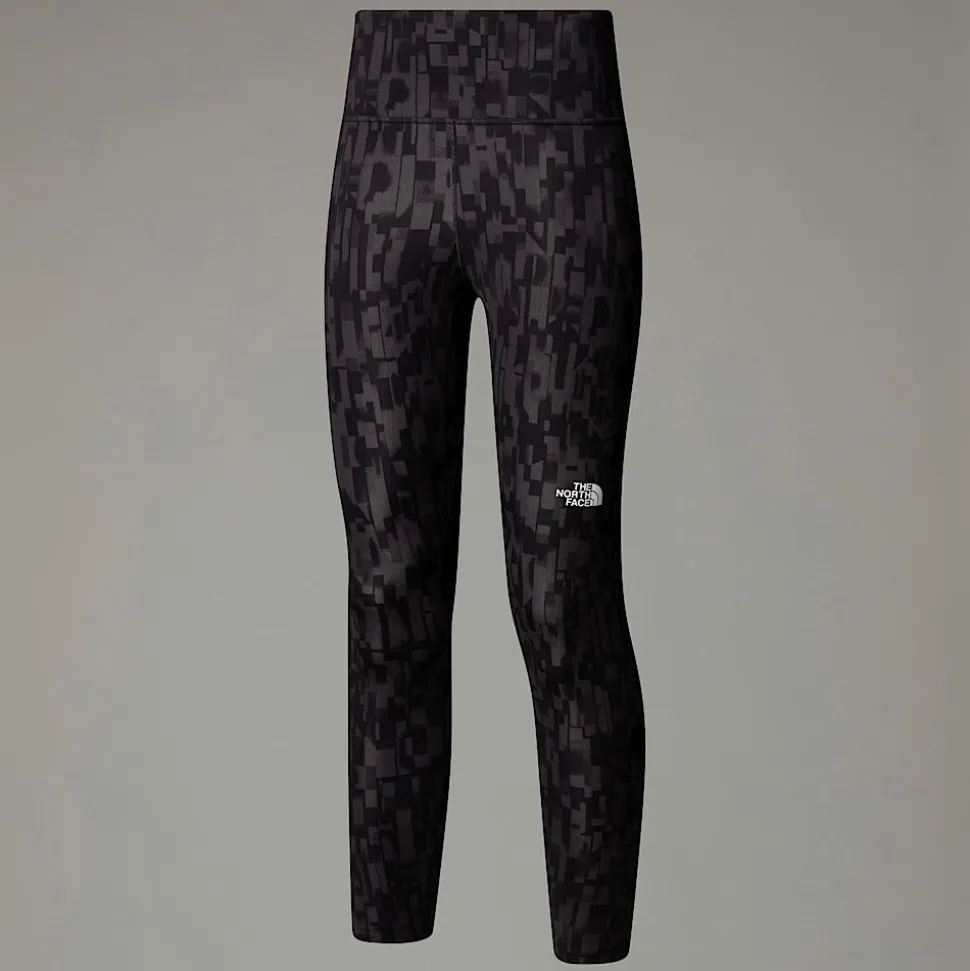 Sale The North Face Flex High Rise Leggings Med Print I Ankellængde Til Damer Asphalt Grey Patchwork Print