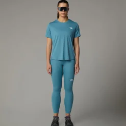 Clearance The North Face Flex T-shirt Til Damer Algae Blue