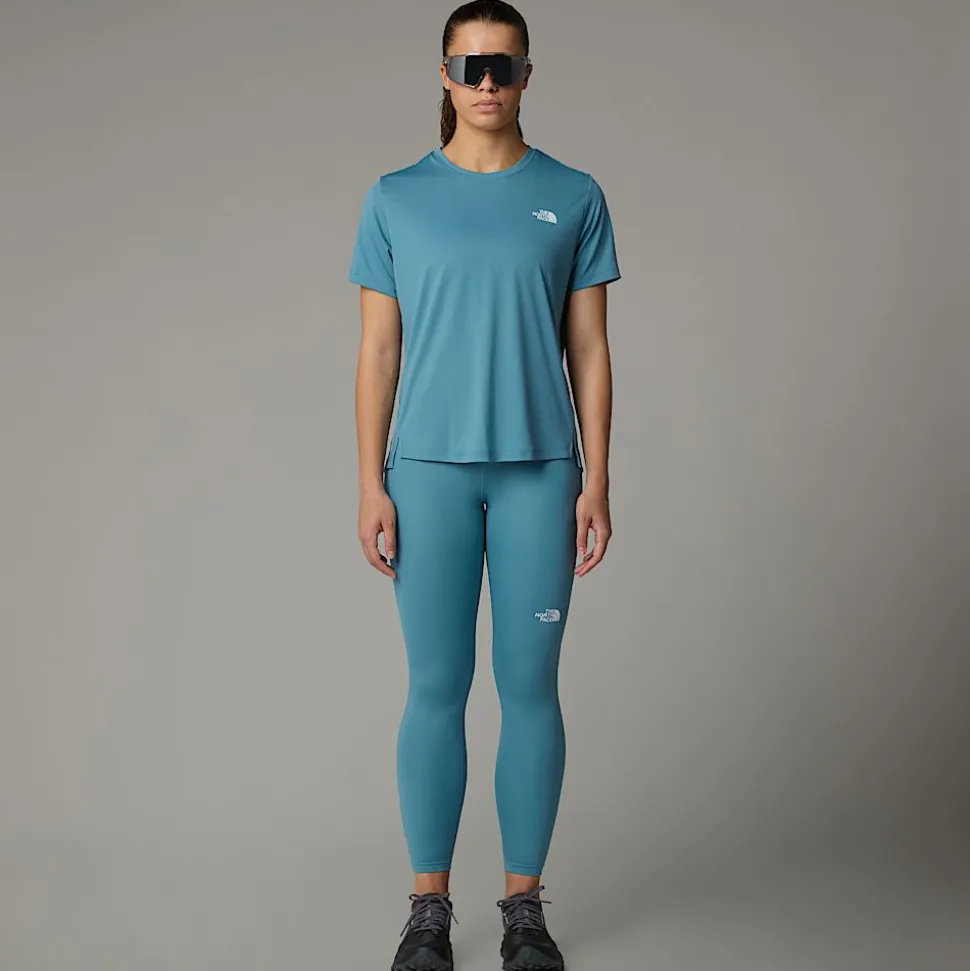 Clearance The North Face Flex T-shirt Til Damer Algae Blue