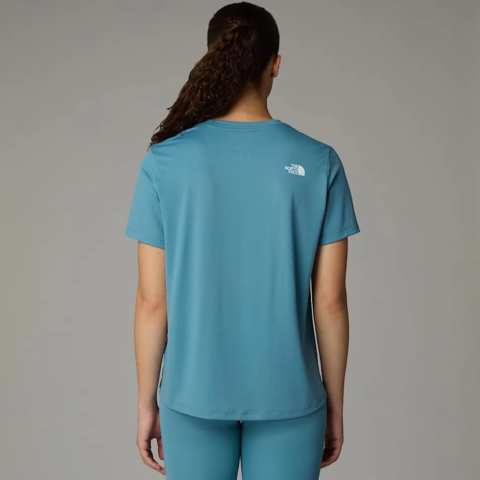 Clearance The North Face Flex T-shirt Til Damer Algae Blue