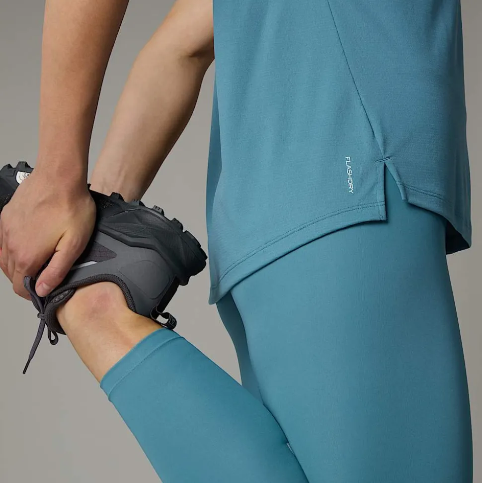 Clearance The North Face Flex T-shirt Til Damer Algae Blue