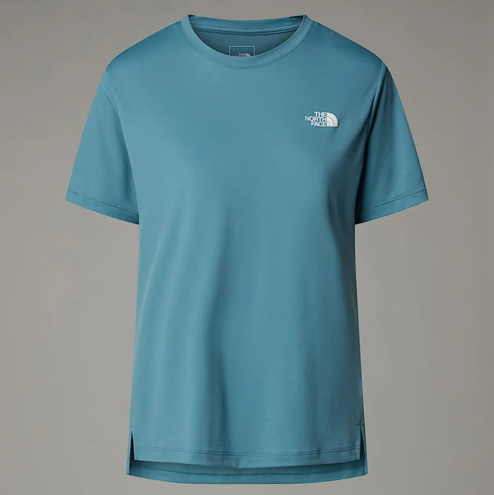 Clearance The North Face Flex T-shirt Til Damer Algae Blue