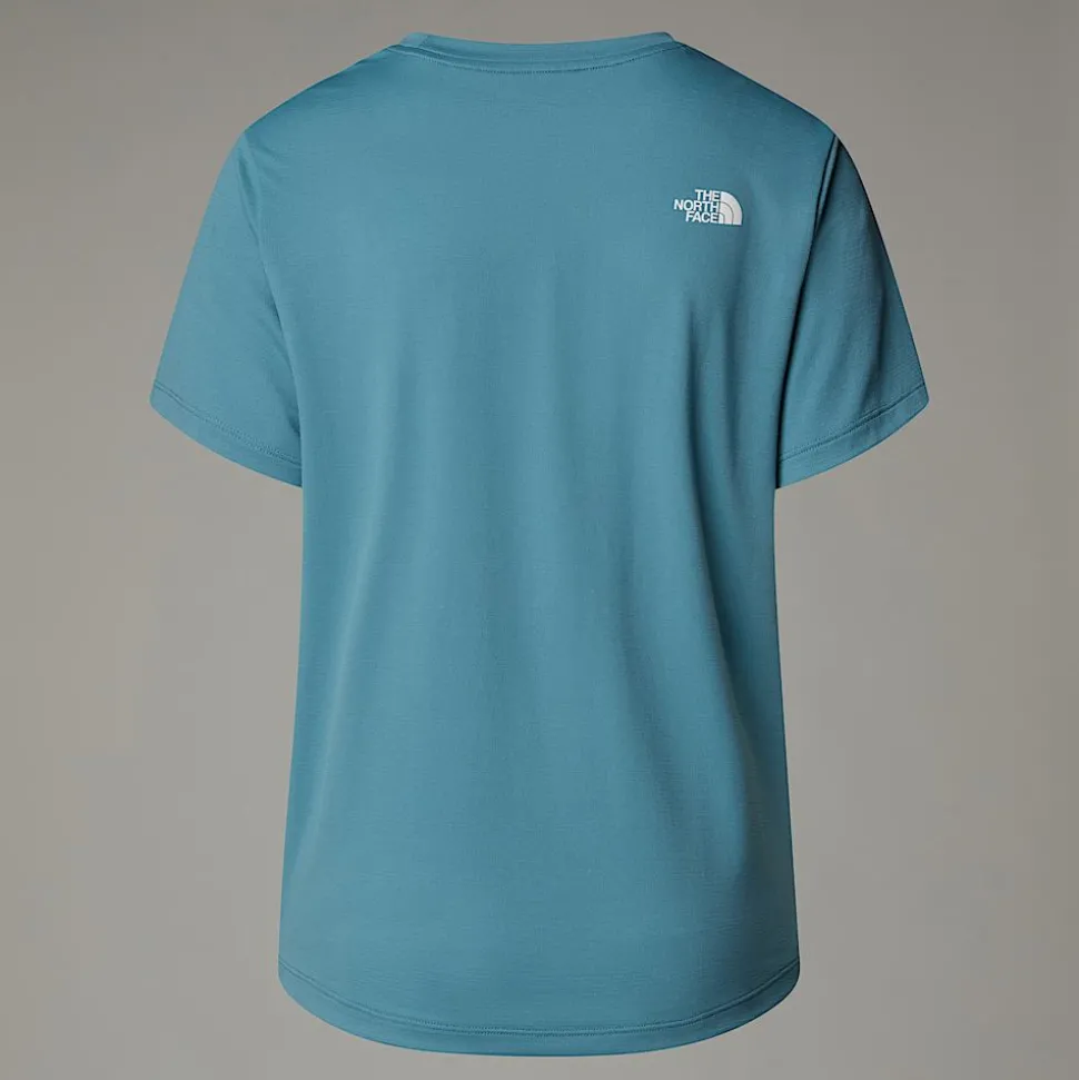 Clearance The North Face Flex T-shirt Til Damer Algae Blue
