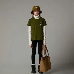 Shop The North Face Flower Graphic Relaxed T-shirt Til Piger Forest Olive