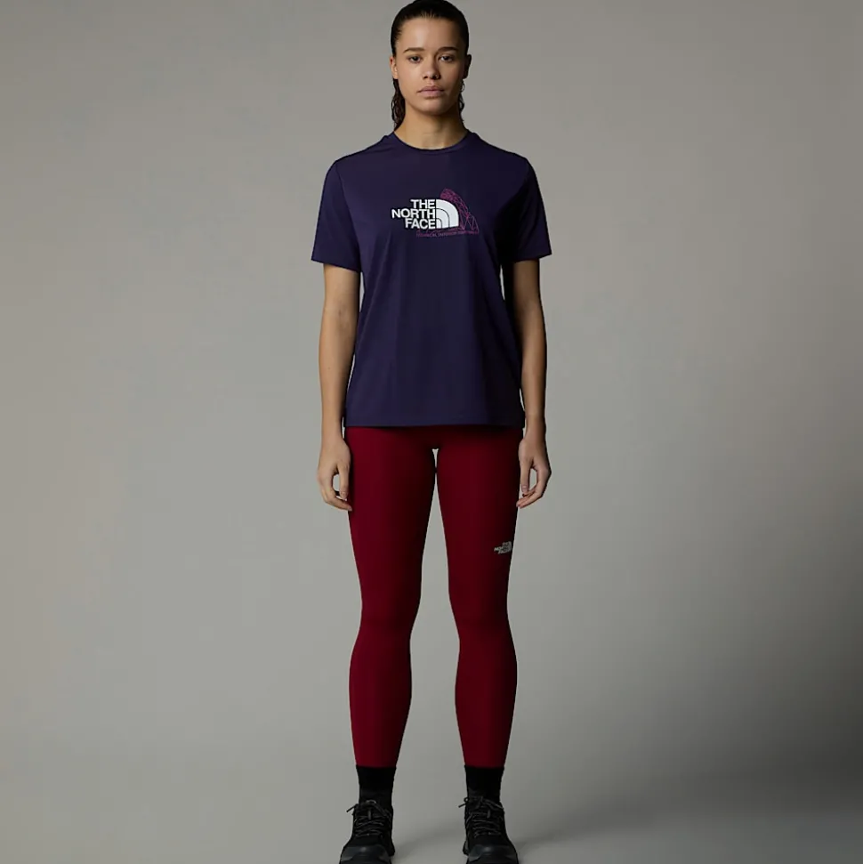 Cheap The North Face Foundation Mountain T-shirt Til Damer Eternal Purple