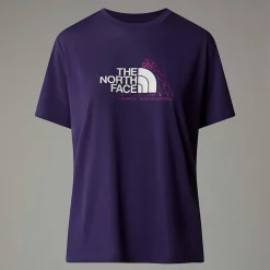 Cheap The North Face Foundation Mountain T-shirt Til Damer Eternal Purple
