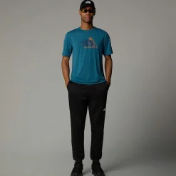 New The North Face Foundation Mountain T-shirt Til Herrer MALLARD BLUE