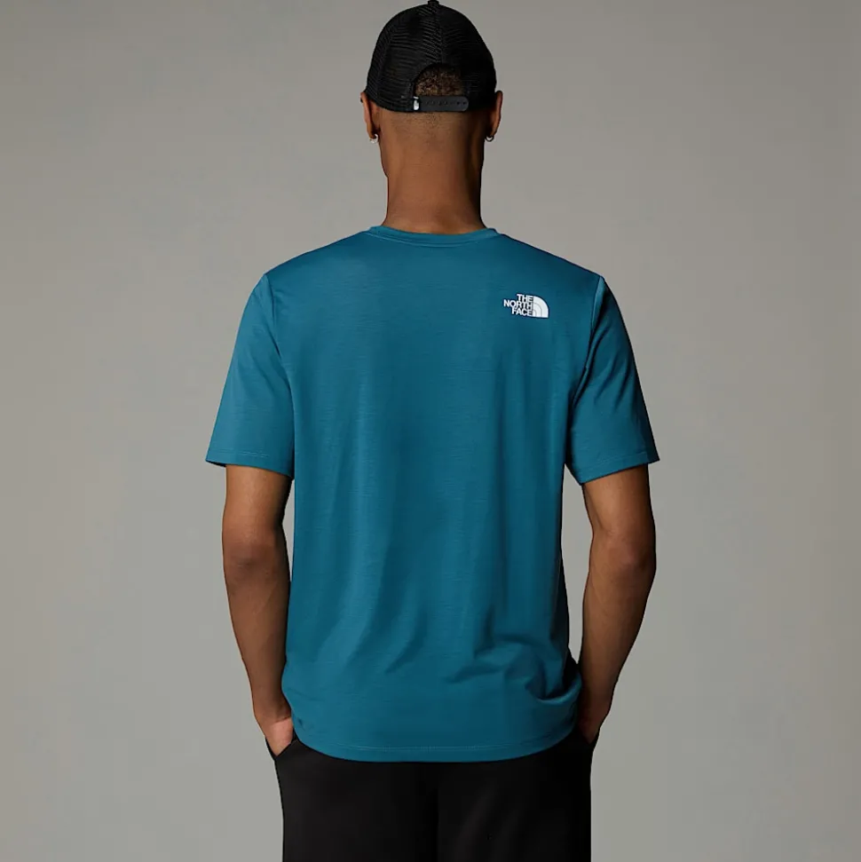 New The North Face Foundation Mountain T-shirt Til Herrer MALLARD BLUE