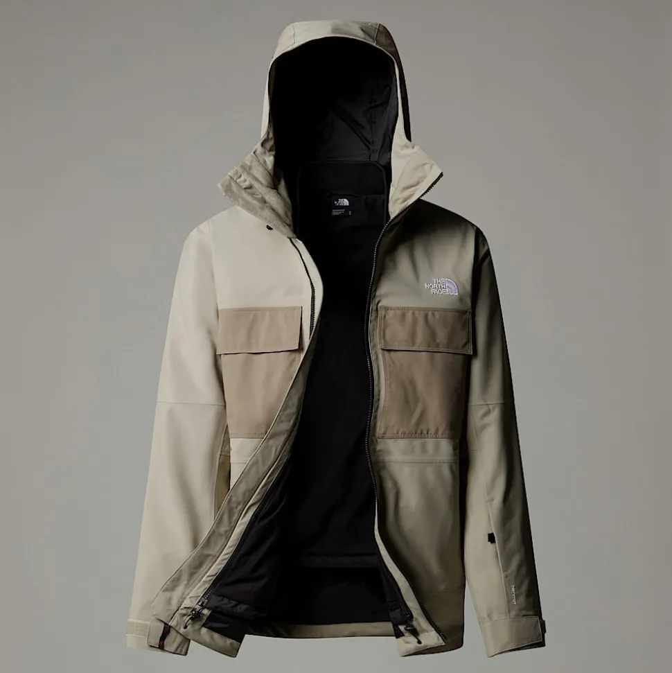 Best Sale The North Face Fourbarrel Triclimate 3-i-1 Jakke Til Herrer Clay Grey-TNF Black