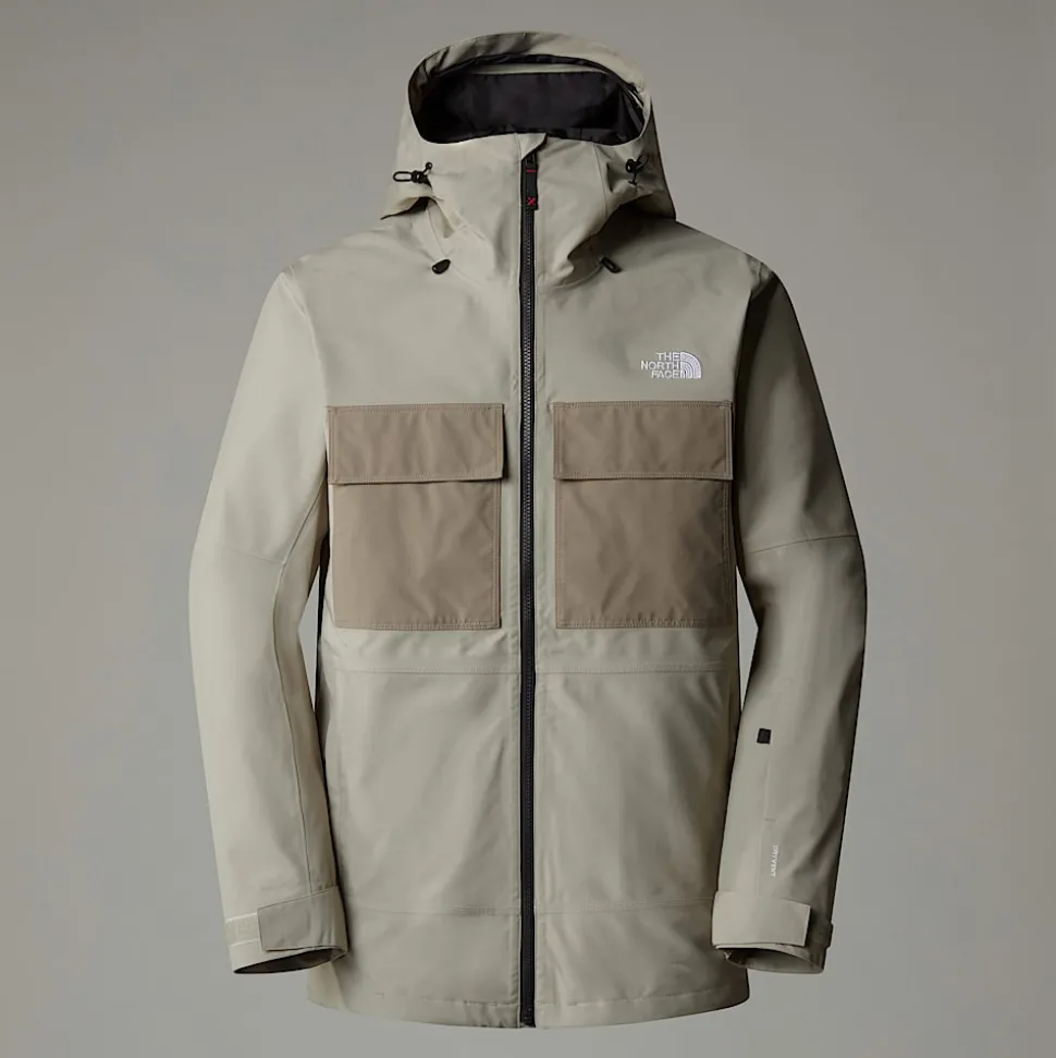 Best Sale The North Face Fourbarrel Triclimate 3-i-1 Jakke Til Herrer Clay Grey-TNF Black
