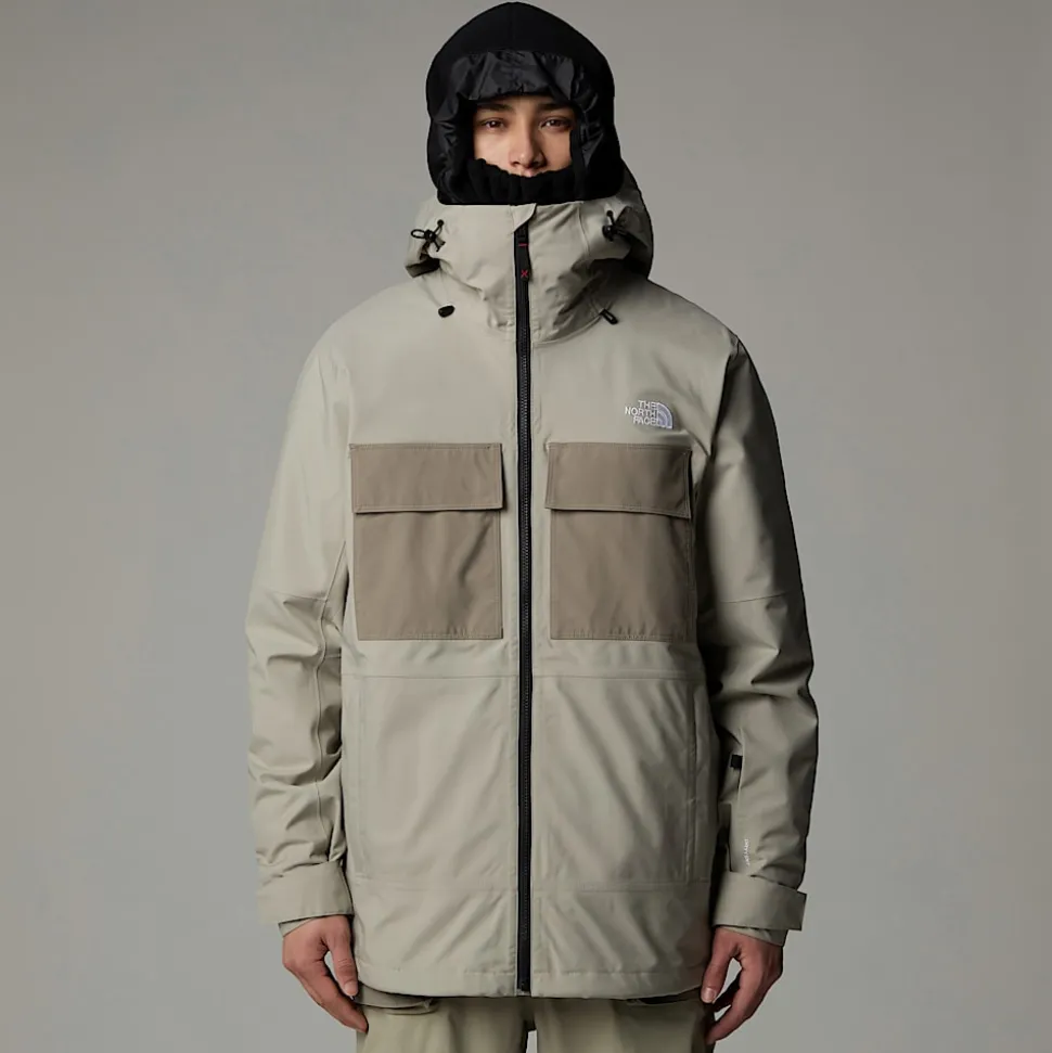 Best Sale The North Face Fourbarrel Triclimate 3-i-1 Jakke Til Herrer Clay Grey-TNF Black