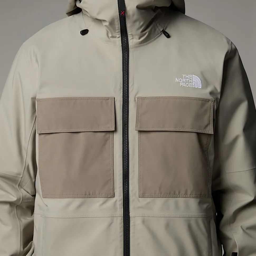Best Sale The North Face Fourbarrel Triclimate 3-i-1 Jakke Til Herrer Clay Grey-TNF Black