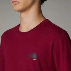 Shop The North Face France Redbox T-shirt Til Herrer Beetroot - Anthracite Grey - White Dune
