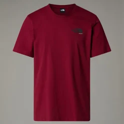 Shop The North Face France Redbox T-shirt Til Herrer Beetroot - Anthracite Grey - White Dune