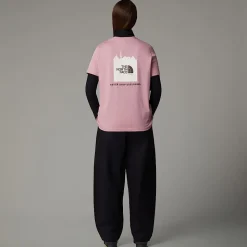 Shop The North Face France Redbox T-shirt Til Damer Mauve -White Dune - Smokey Brown