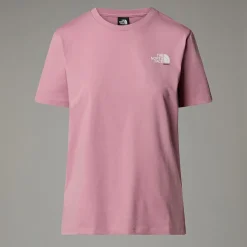 Shop The North Face France Redbox T-shirt Til Damer Mauve -White Dune - Smokey Brown