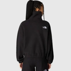 Outlet The North Face Glacier Fleece Med Kvart Lynlås Til Damer TNF Black