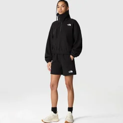 Outlet The North Face Glacier Fleece Med Kvart Lynlås Til Damer TNF Black