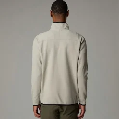 Online The North Face Glacier Fleece Med Kvart Lynlås Til Herrer Clay Grey