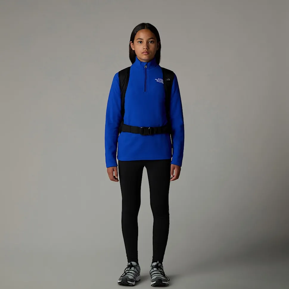 Online The North Face Glacier Fleece Med Kvart Lynlås Til Unge TNF Blue