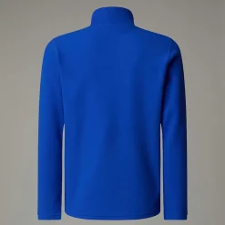 Online The North Face Glacier Fleece Med Kvart Lynlås Til Unge TNF Blue