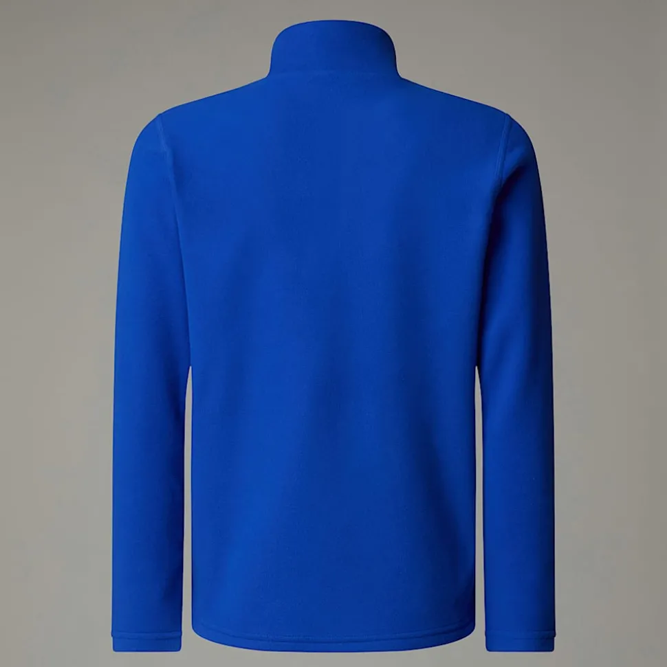 Online The North Face Glacier Fleece Med Kvart Lynlås Til Unge TNF Blue