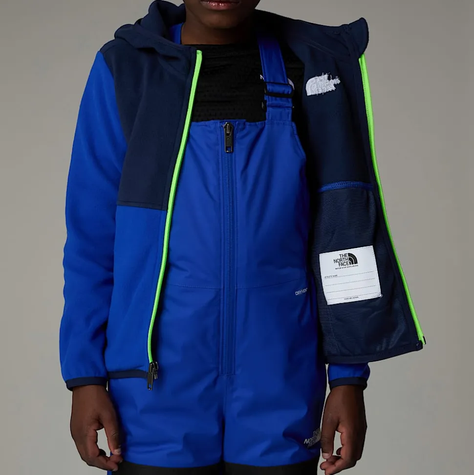 Clearance The North Face Glacier Fleecejakke Med Lynlås Og Hætte Til Børn TNF Blue