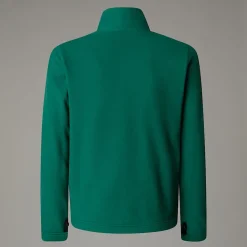 Sale The North Face Glacier Zip-In Fleece Til Unge Evergreen