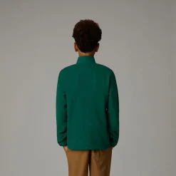 Sale The North Face Glacier Zip-In Fleece Til Unge Evergreen