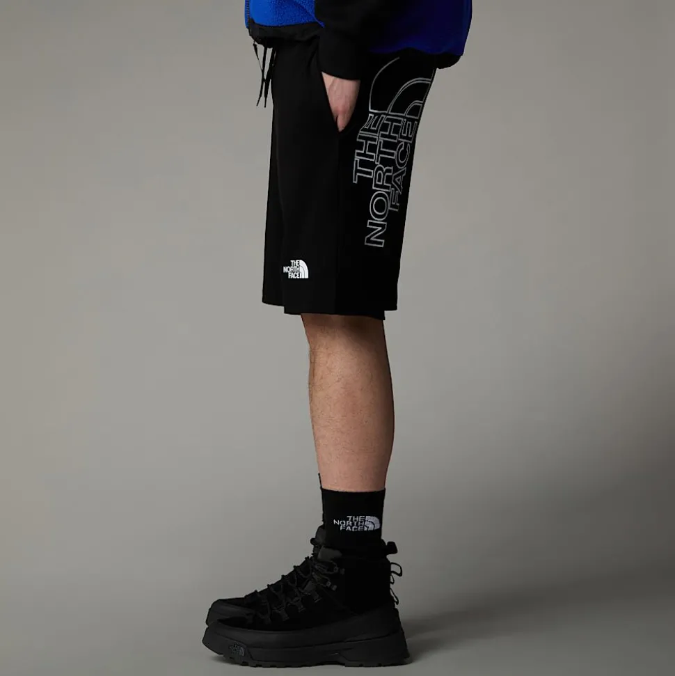 Best The North Face Graphic Light Shorts Til Herrer TNF Black
