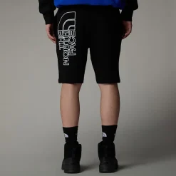 Best The North Face Graphic Light Shorts Til Herrer TNF Black