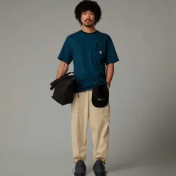 Sale The North Face Heritage Pocket T-shirt Til Herrer Midnight Petrol