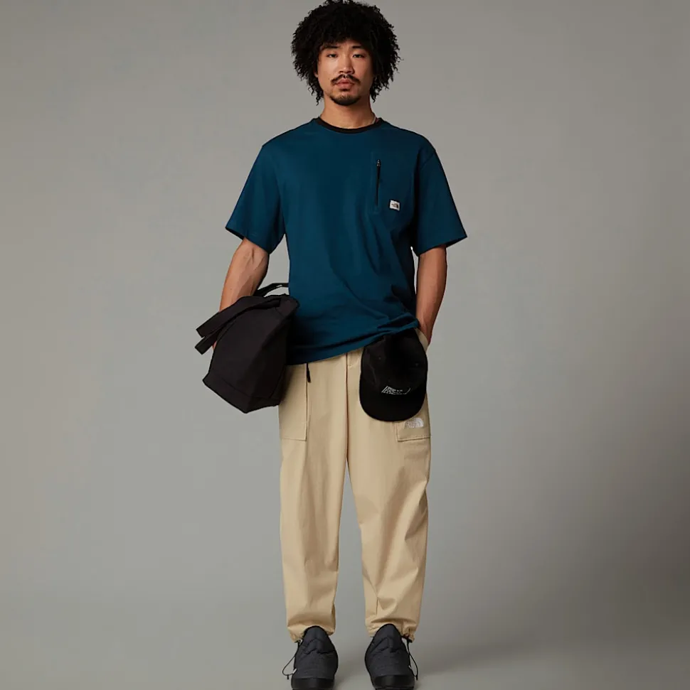 Sale The North Face Heritage Pocket T-shirt Til Herrer Midnight Petrol