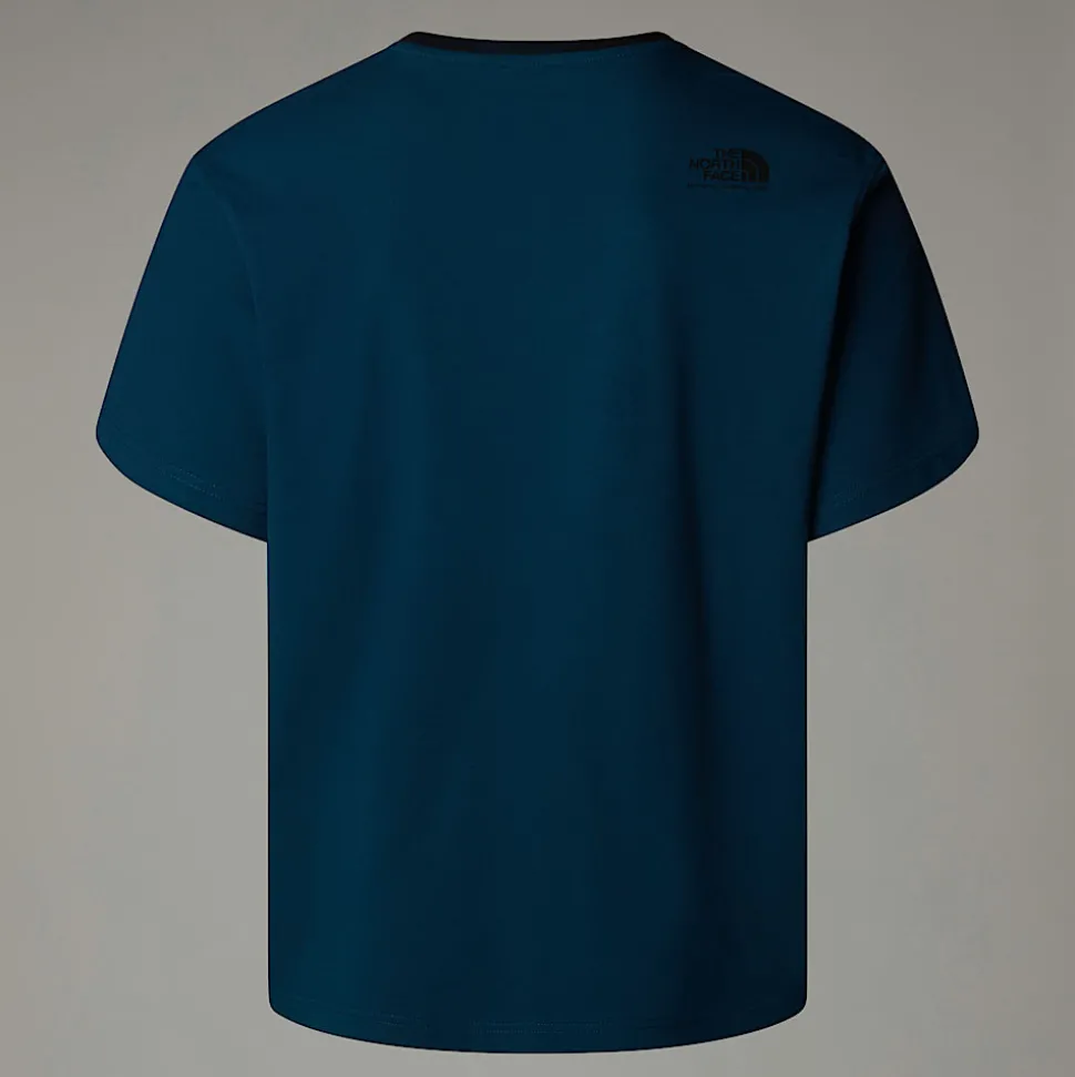 Sale The North Face Heritage Pocket T-shirt Til Herrer Midnight Petrol