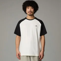 Hot The North Face Heritage T-shirt Til Herrer White Dune-TNF Black