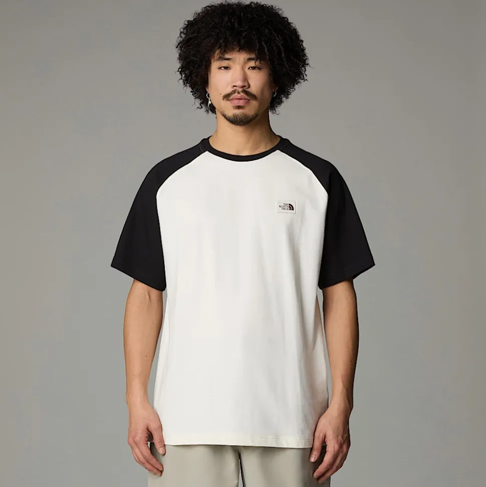 Hot The North Face Heritage T-shirt Til Herrer White Dune-TNF Black